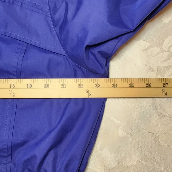 Pacific Trail Blue Lightweight Windbreaker with Hood - Picture 12 of 13